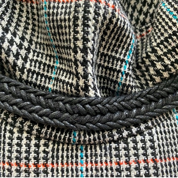 NWOT TopShop Chic Houndstooth Baker Boy Hat - Picture 5 of 6